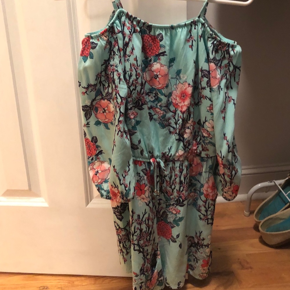 Floral romper.
